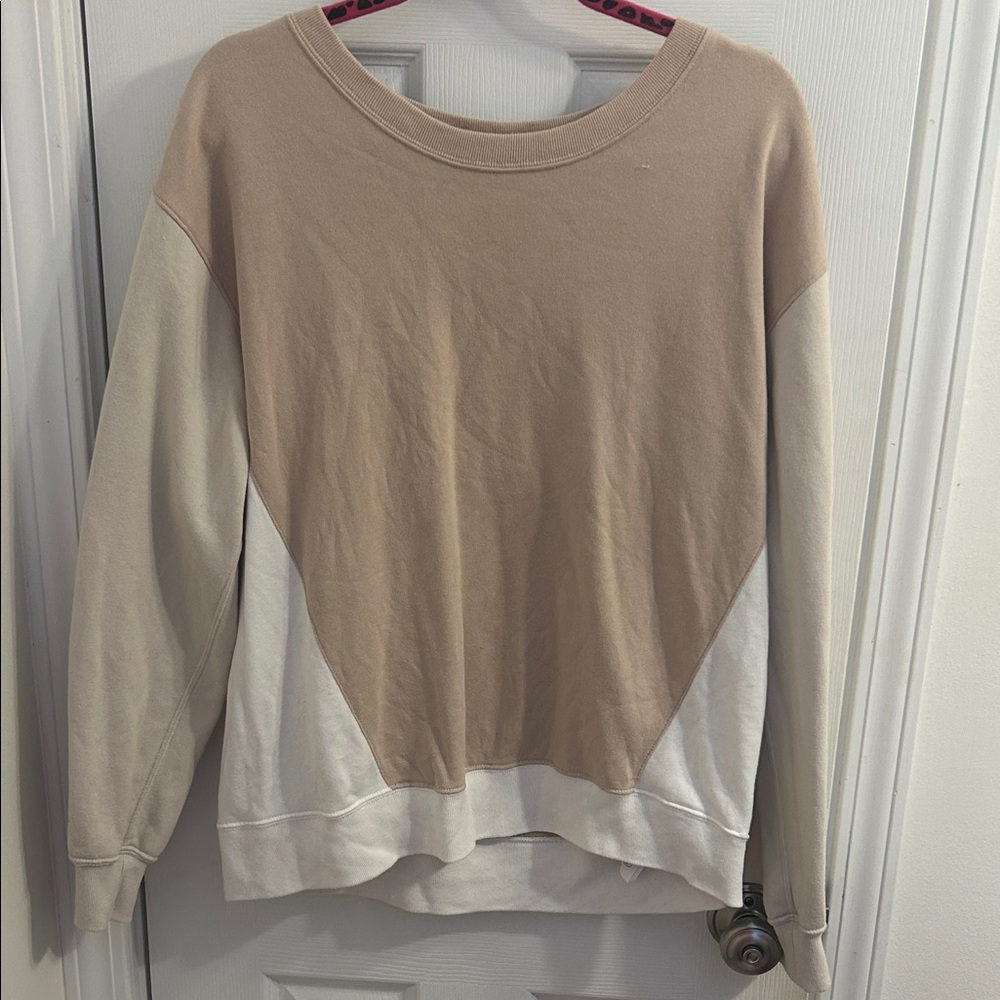 Abercrombie & Fitch Soft Beige Sweatshirt